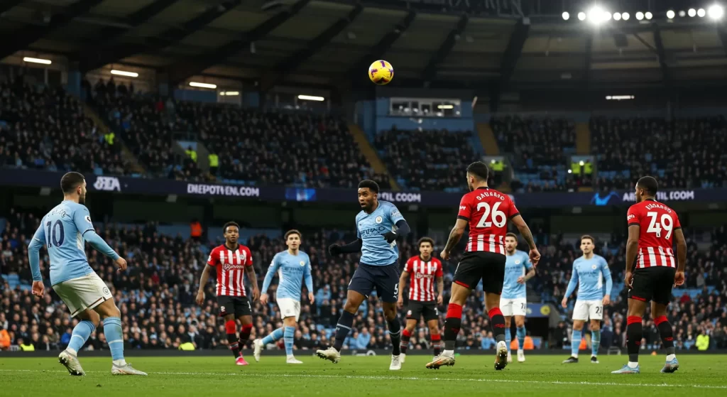 man city vs southampton f.c. stats