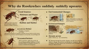 why do cockroaches suddenly appear