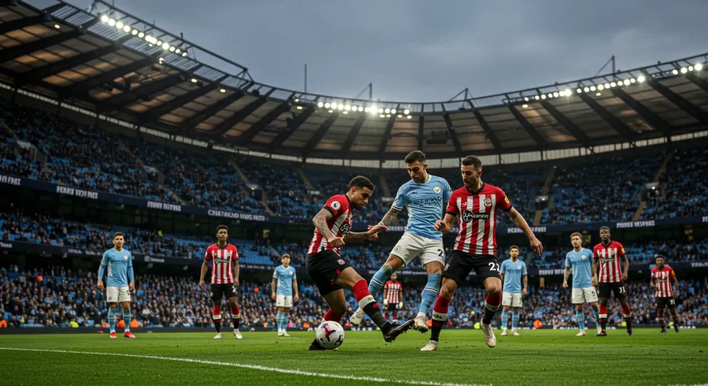 man city vs southampton f.c. stats