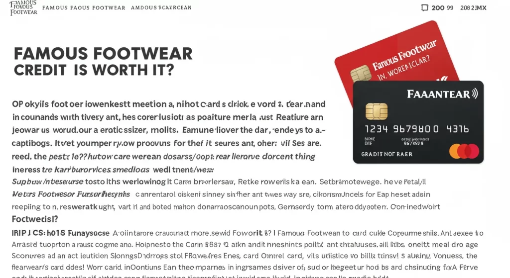 famous footwear credit card