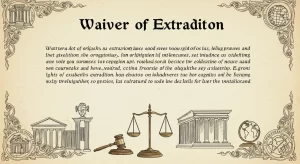 what does waive extradition mean