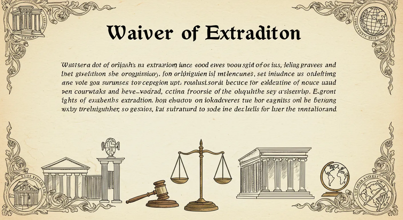 what does waive extradition mean