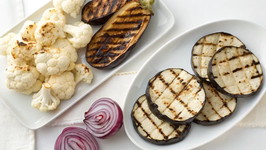 black and white food