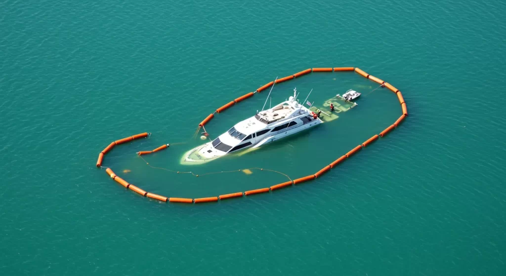 $8 Million yacht capsizes near Annapolis, as workers assess damage.