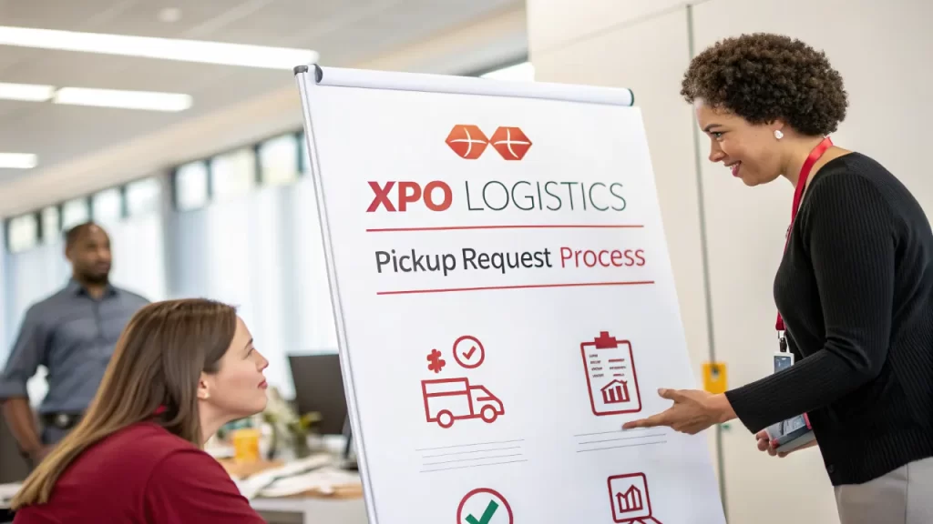 xpo logistics pickup request